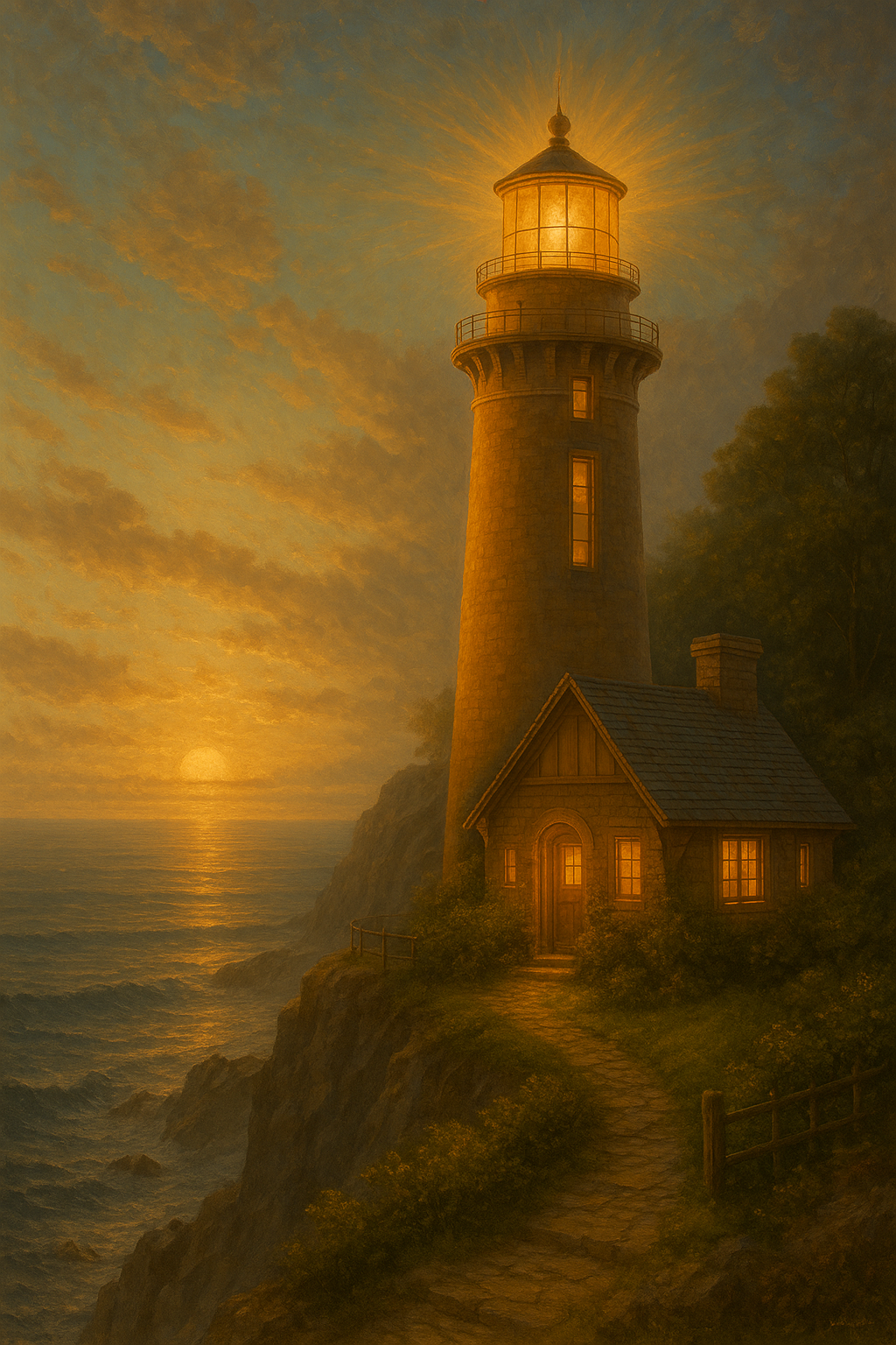 Family gathering in warm light — the hearth community